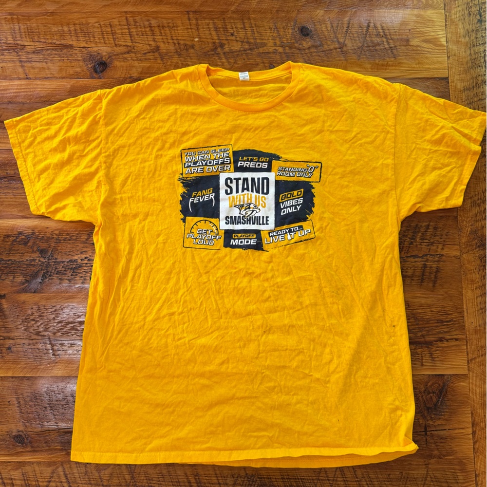 Yellow Graphic Smashville T-Shirt